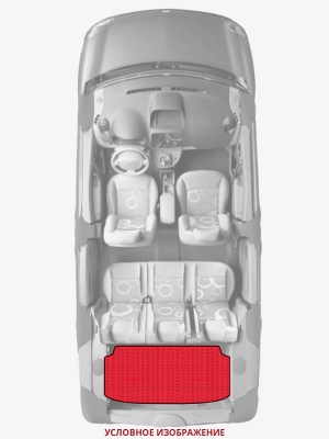 ЭВА коврики «Queen Lux» багажник для BMW X6 (E71/E72)